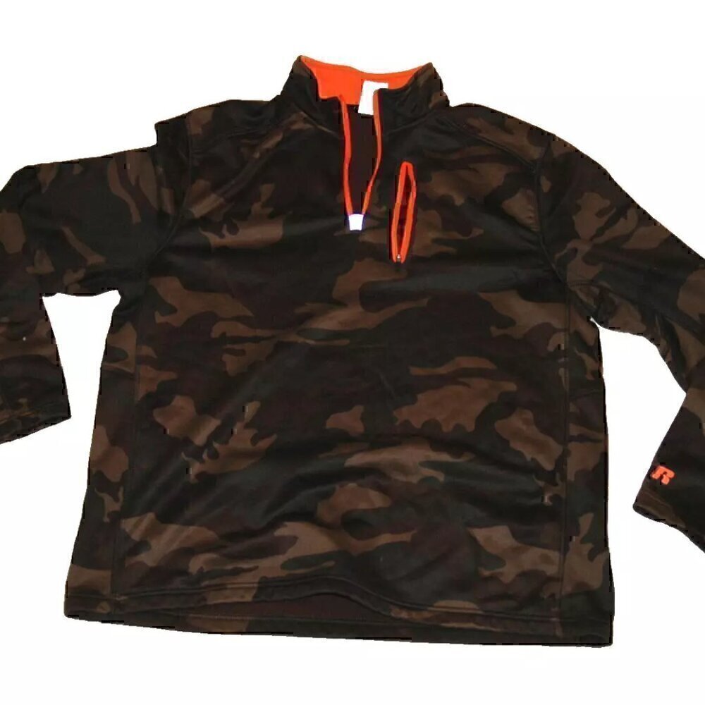 Russell Athletic Windbreaker Jacket L Camouflage Pullover
